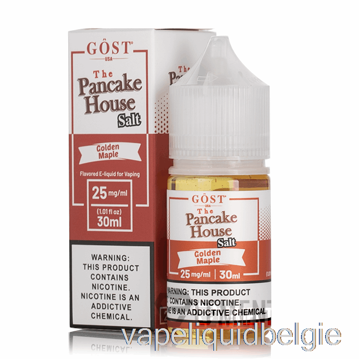 Vape Vloeibare Gouden Esdoornzouten - Het Pannenkoekenhuis - Gost Vapor - 30ml 25mg